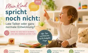 Ein Kind 2,5 Jahre spricht noch nicht. Ist es ein Late Talker oder normale Entwicklung? Infos & Tipps für Eltern.