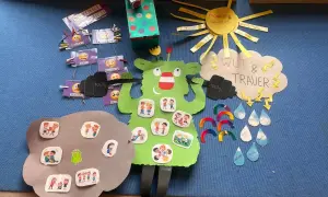 Bastelarbeit zum Thema Freundschaft im Kindergarten: Gefühle, Wut, Trauer und wie Kinder miteinander umgehen.