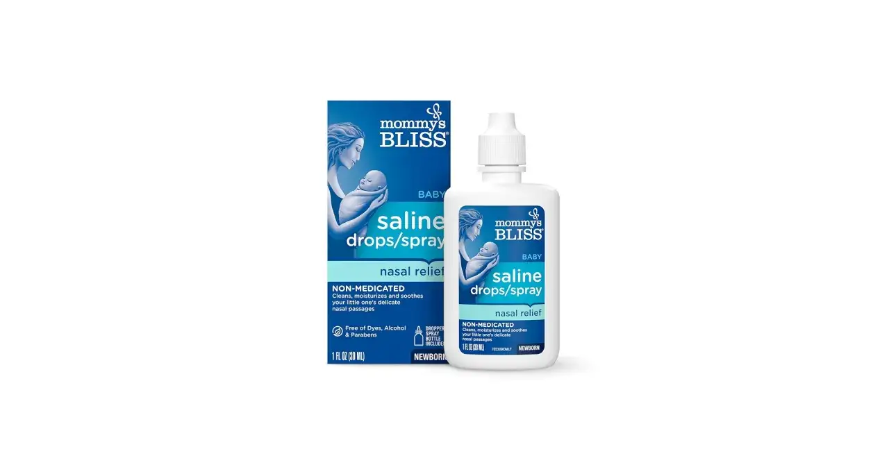 Mommy's Bliss Nasenspray für Babys. Sanfte Linderung für verstopfte Nasen, ideal für die Stillzeit.