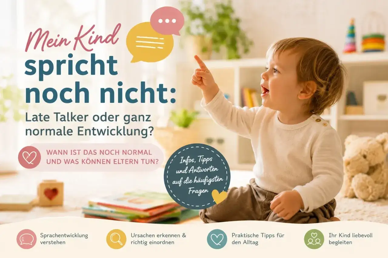 Ein Kind 2,5 Jahre spricht noch nicht. Ist es ein Late Talker oder normale Entwicklung? Infos & Tipps für Eltern.