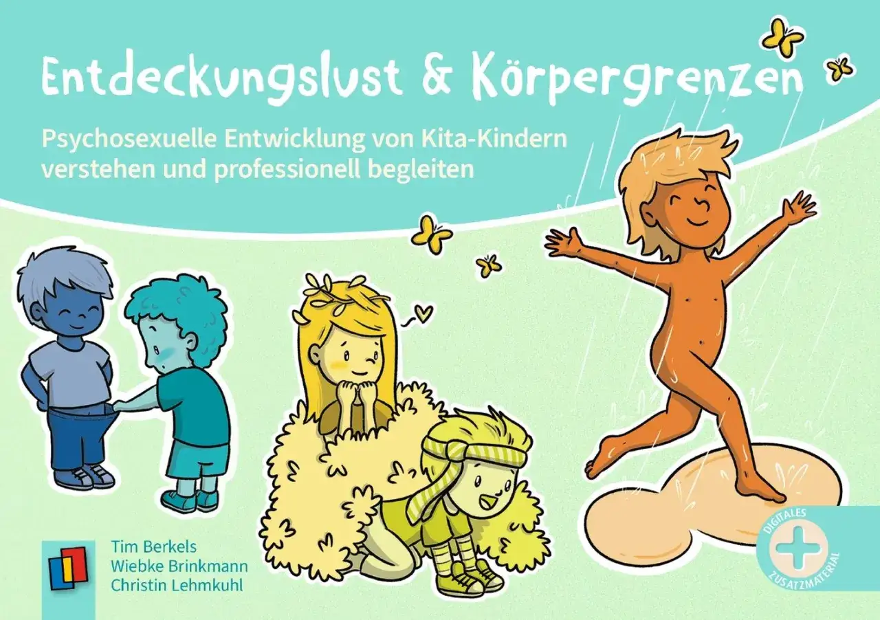 Illustrationen zur sexuellen Erziehung in der Kita: Kinder entdecken ihren Körper und lernen Grenzen kennen.