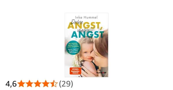 Buchcover "Deine Angst, meine Angst" von Inke Hummel. Es zeigt eine Mutter, die ihr Kind tröstet, um **Angst bei Kindern** zu thematisieren.